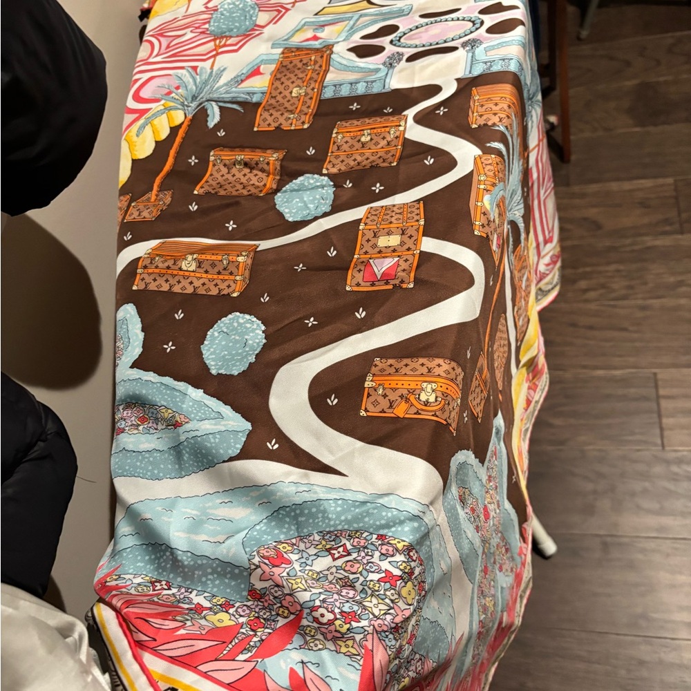 Louis Vuitton Multicolor Silk Scarf